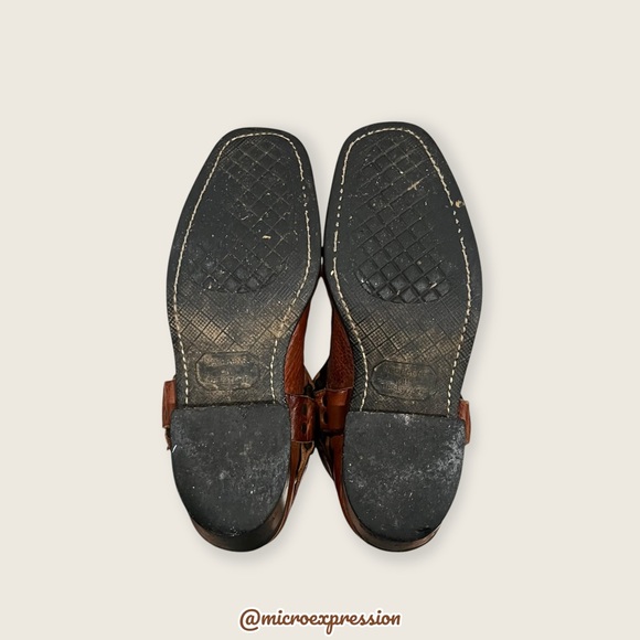 $499 Frye Harness 12R Cognac Brown Cavalry Southwestern Cowboy Harness Boot - Picture 14 of 16